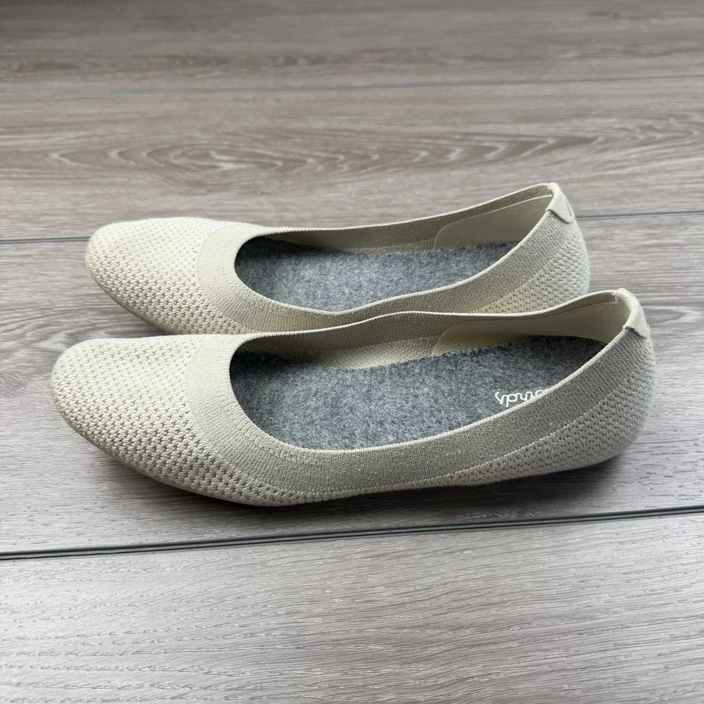 All Birds Women's Tree Breezers Slip On Ballet Flats Beige Size 9.5